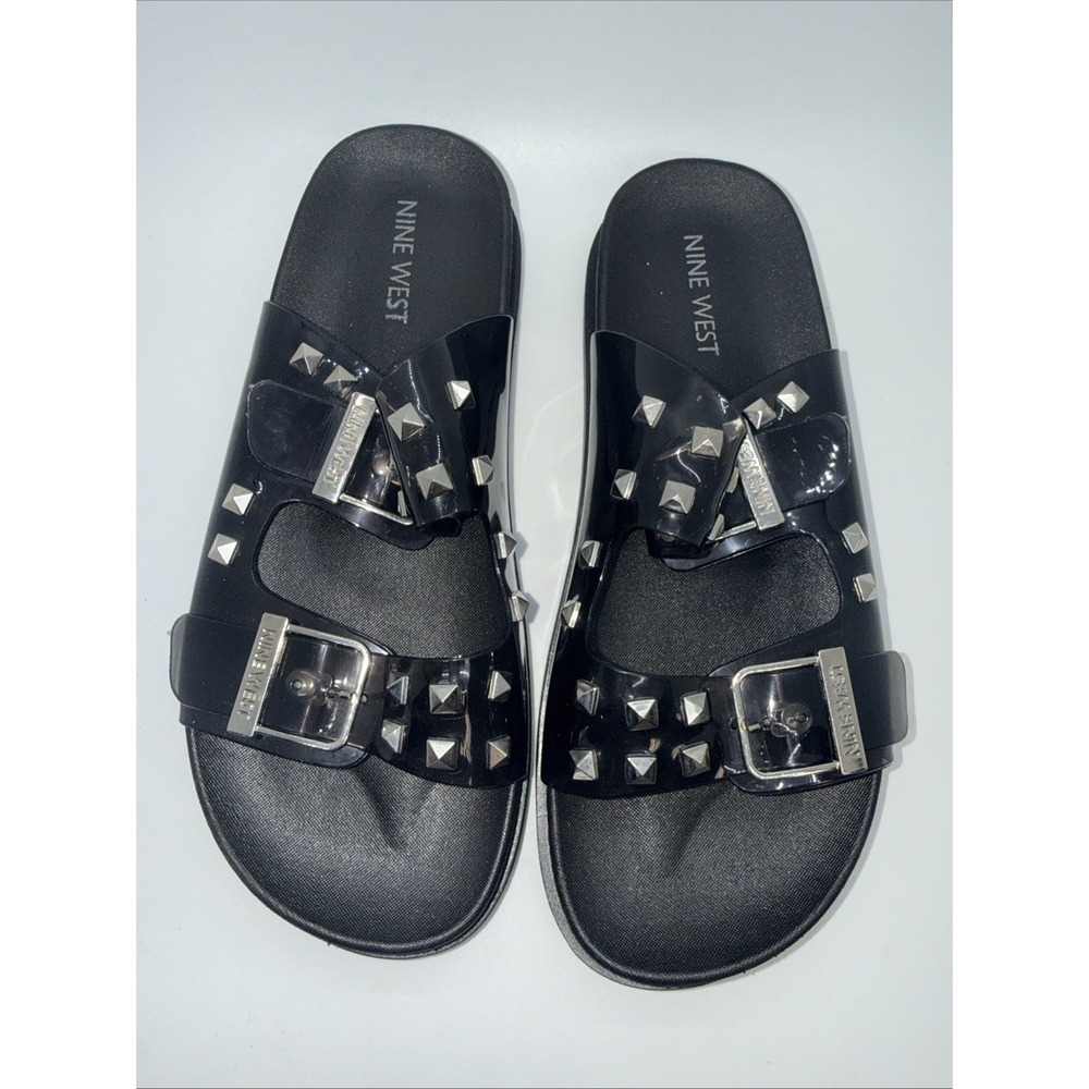 Nine West Gail Jelly Studded Girls Sandals Size 3